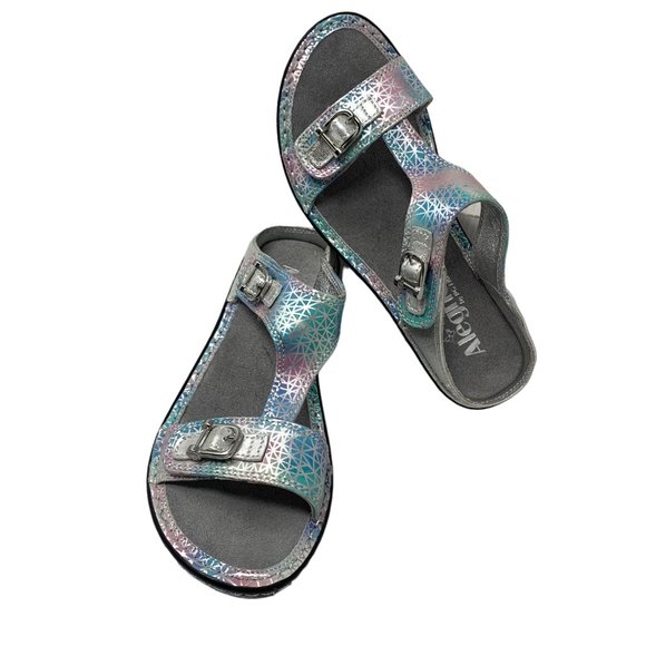 ALEGRIA Lara Pretty Baby Leather Wedge‎ Sandals  **NWOB - Picture 13 of 14